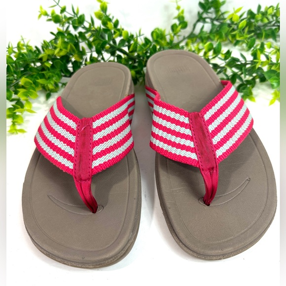 Fitflop Women’s Surfa Slip-On Sandals Pink Size 5 - Picture 3 of 8